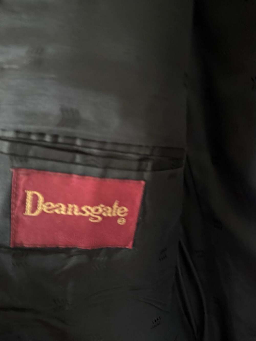 Deansgate Men's Herringbone Wool Sport Coat Blazer 44L - Picture 5 of 6